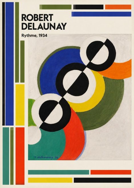 Robert Delaunay Rythme, 1934 No2 - Affiche