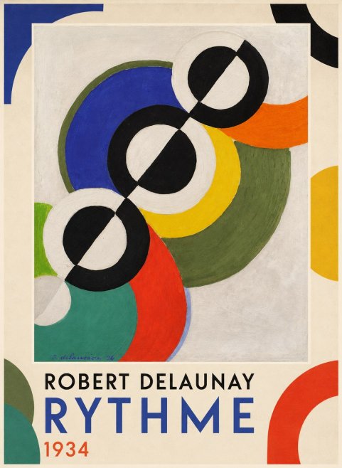 Robert Delaunay Rythme, 1934 No4 - Affiche