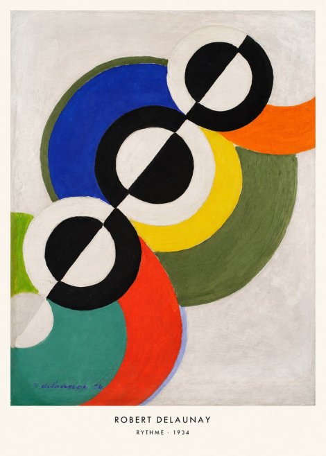 Robert Delaunay Rythme, 1934 No6 - Affiche
