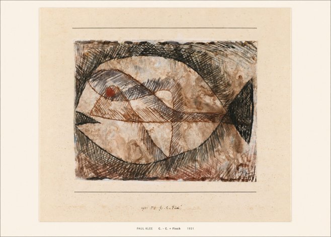 Paul Klee C. - C. = Fisch No5 - Affiche