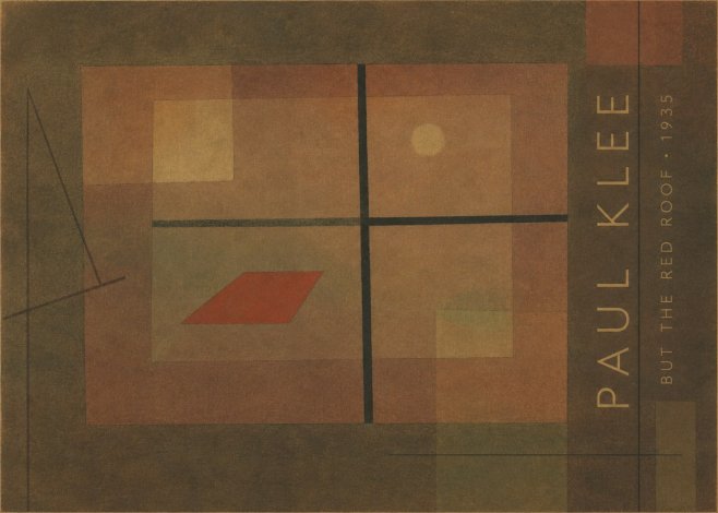 Paul Klee But the Red Roof No4 - Affiche