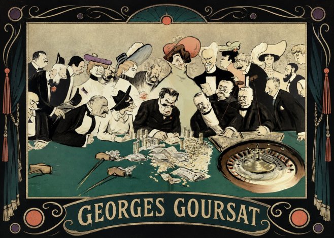 Georges Goursat At the Roulette Table No5 - Affiche