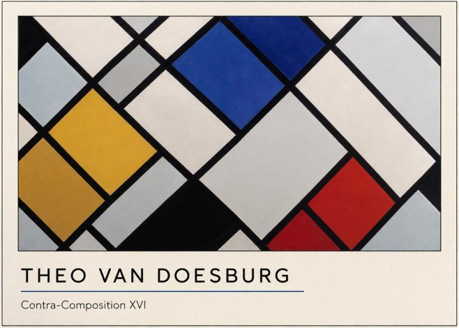 Theo van Doesburg Contra-composition Xvi No4 - Affiche