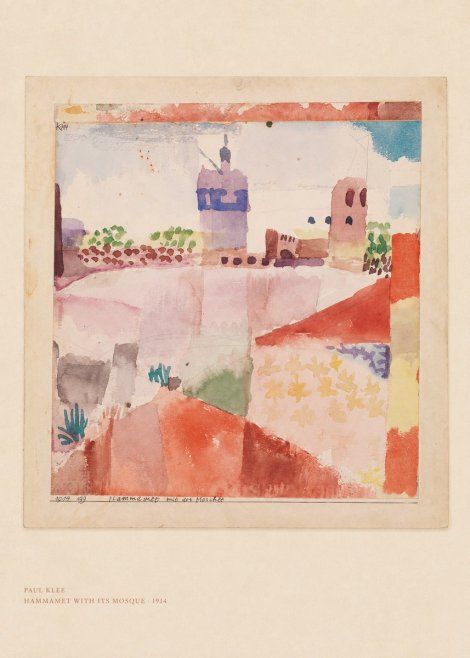 Paul Klee Hammamet with Its Mosque No5 - Affiche