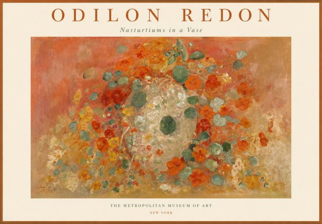 Odilon Redon Nasturtiums in a Vase No1 - Affiche