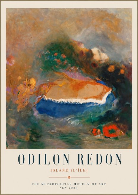Odilon Redon Island (L'île) No5 - Affiche