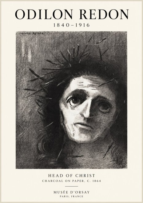 Odilon Redon Head of Christ I No1 - Affiche