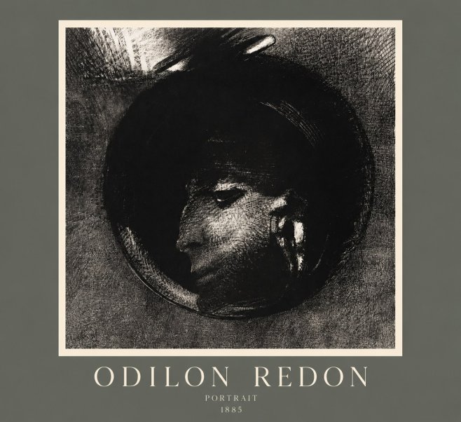 Odilon Redon Portrait No2 - Affiche