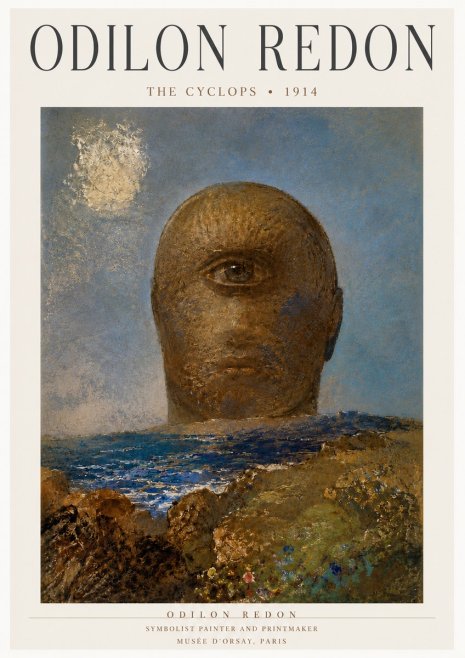 Odilon Redon The Cyclops I No4 - Affiche