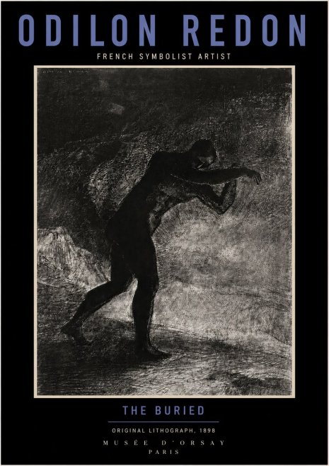 Odilon Redon The Buried No3 - Affiche