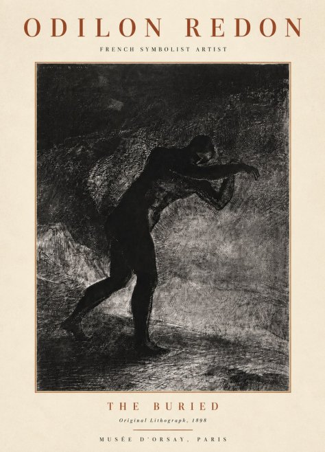 Odilon Redon The Buried No4 - Affiche