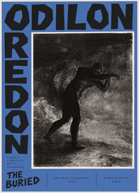 Odilon Redon The Buried No5 - Affiche