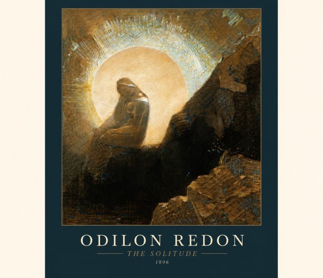 Odilon Redon The Solitude No1 - Affiche