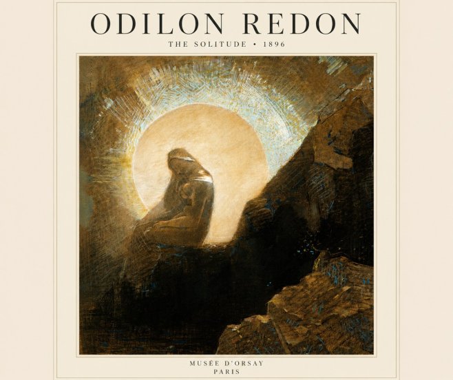Odilon Redon The Solitude No2 - Affiche