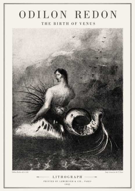 Odilon Redon The Birth of Venus No5 - Affiche