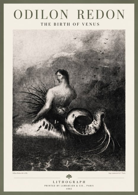 Odilon Redon The Birth of Venus No6 - Affiche