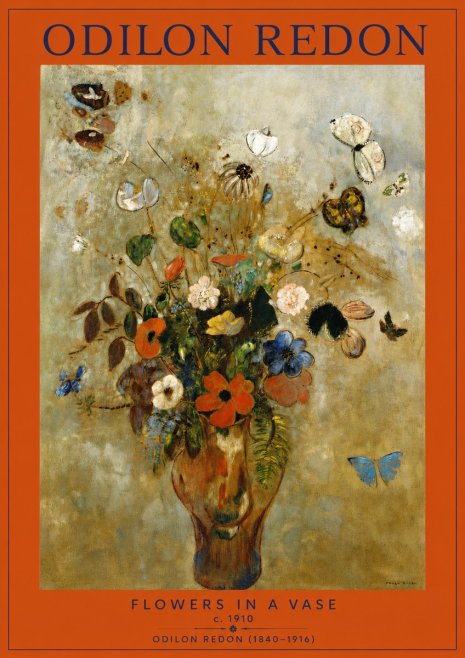Odilon Redon Flowers in a Vase I No2 - Affiche
