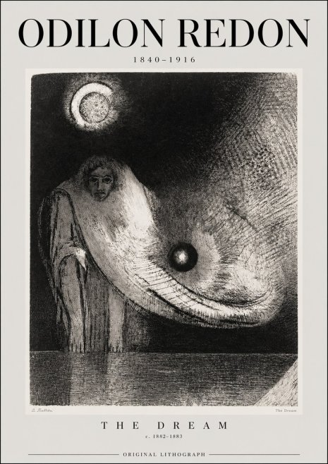 Odilon Redon The Dream No2 - Affiche
