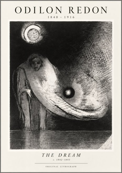 Odilon Redon The Dream No5 - Affiche