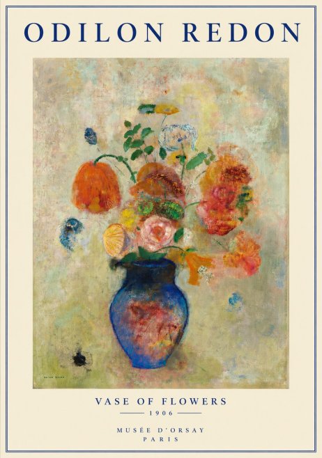Odilon Redon Vase of Flowers No3 - Affiche