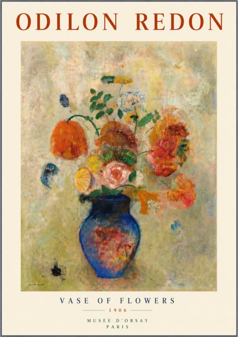 Odilon Redon Vase of Flowers No5 - Affiche