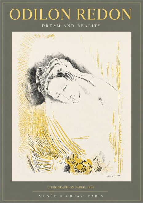 Odilon Redon Dream and Reality No2 - Affiche