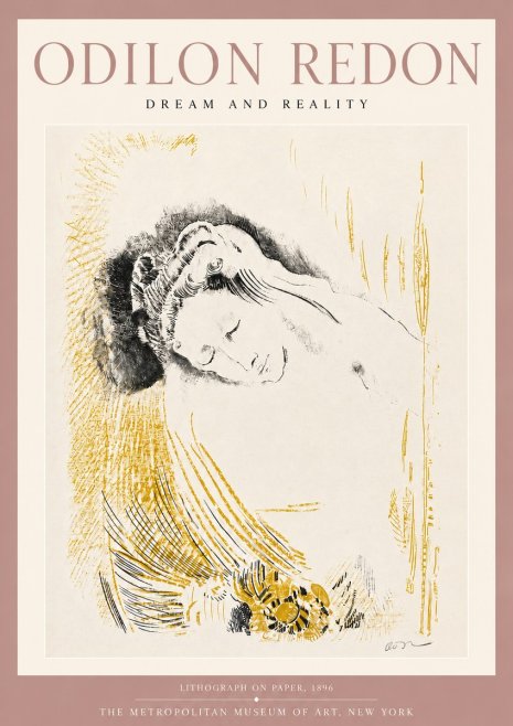 Odilon Redon Dream and Reality No4 - Affiche