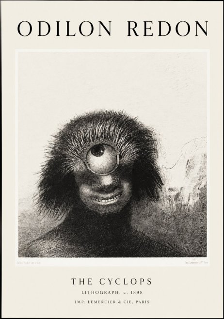 Odilon Redon The Cyclops II No1 - Affiche