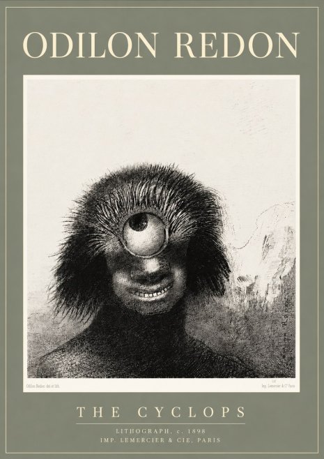 Odilon Redon The Cyclops II No3 - Affiche