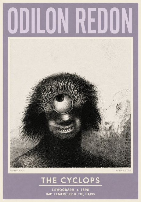Odilon Redon The Cyclops II No4 - Affiche