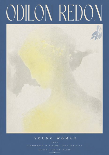 Odilon Redon Young Woman No2 - Affiche