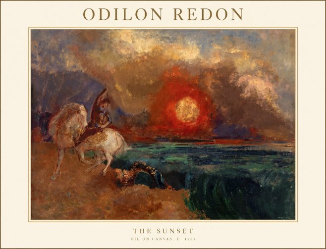 Odilon Redon The Sunset No1 - Affiche