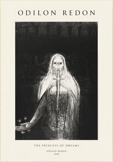 Odilon Redon The Princess of Dreams No1 - Affiche