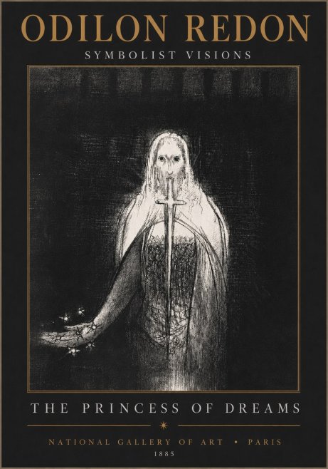 Odilon Redon The Princess of Dreams No4 - Affiche