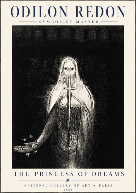 Odilon Redon The Princess of Dreams No6 - Affiche