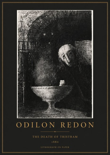 Odilon Redon The Death of Tristram No2 - Affiche