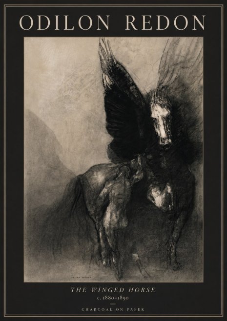 Odilon Redon The Winged Horse No2 - Affiche