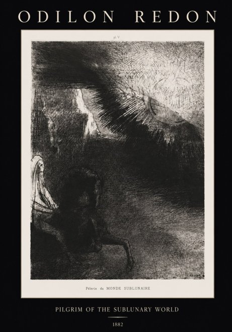 Odilon Redon Pèlerin Du Monde Sublunaire No1 - Affiche