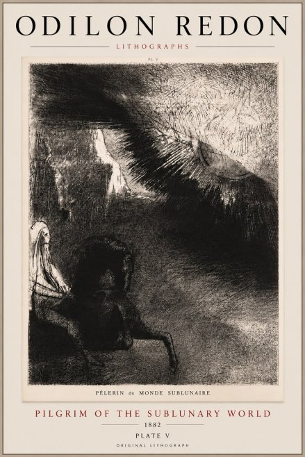 Odilon Redon Pèlerin Du Monde Sublunaire No5 - Affiche