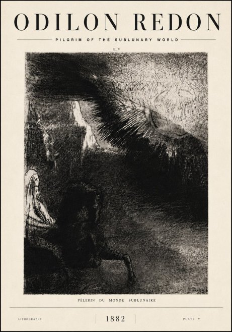 Odilon Redon Pèlerin Du Monde Sublunaire No6 - Affiche