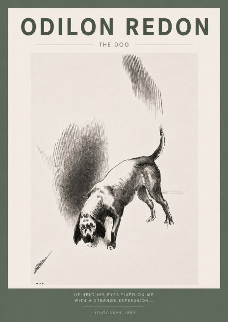 Odilon Redon The Dog No2 - Affiche