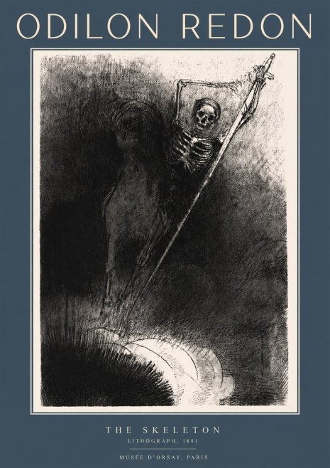 Odilon Redon The Skeleton No4 - Affiche