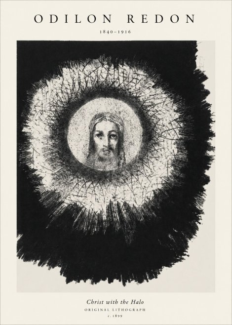 Odilon Redon Christ with the Halo No1 - Affiche