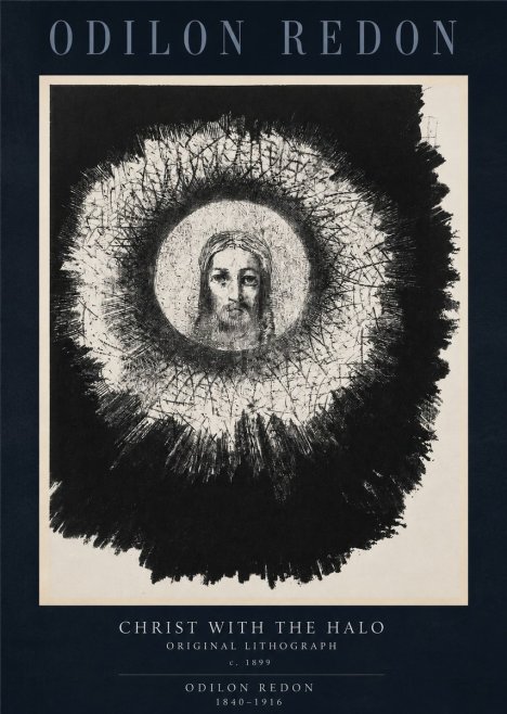 Odilon Redon Christ with the Halo No2 - Affiche