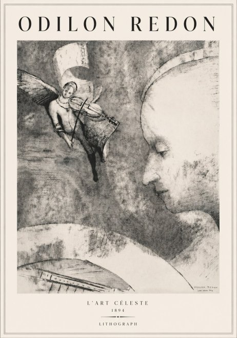 Odilon Redon L'art Céleste No3 - Affiche