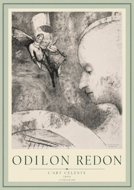 Odilon Redon L'art Céleste No5 - Affiche