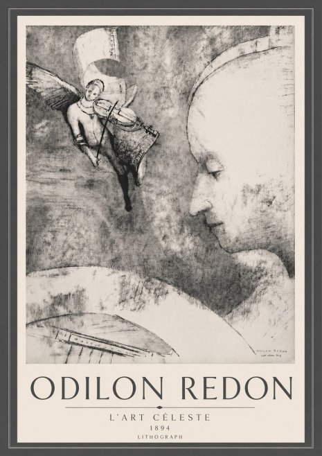 Odilon Redon L'art Céleste No6 - Affiche