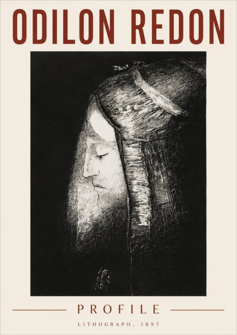 Odilon Redon Profile No3 - Affiche