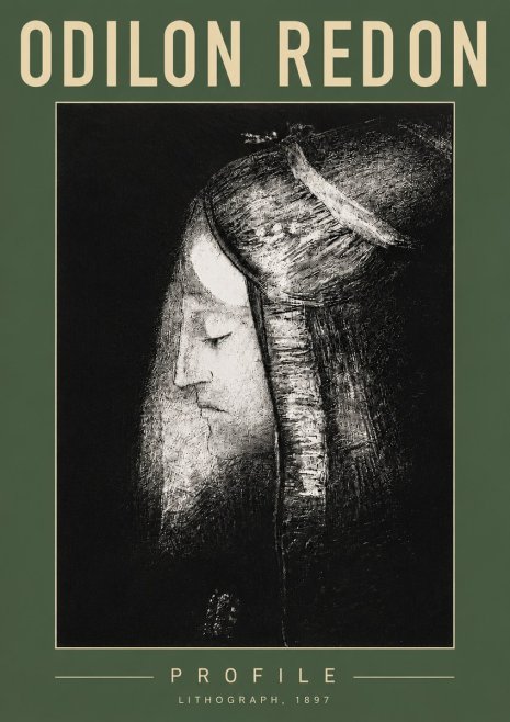 Odilon Redon Profile No5 - Affiche