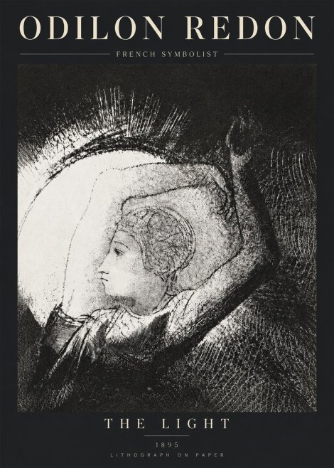 Odilon Redon The Light No3 - Affiche